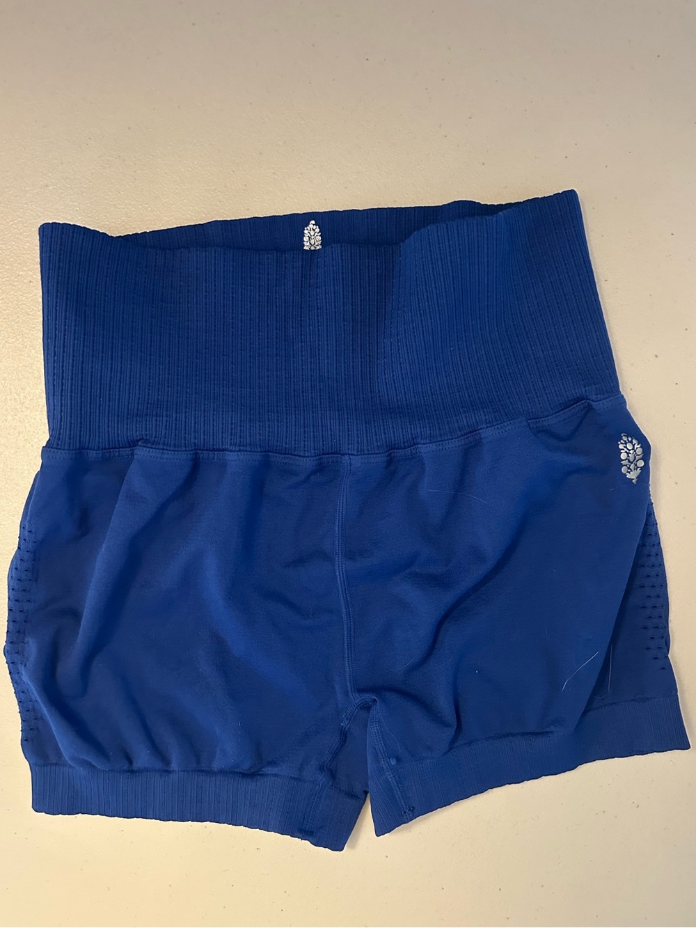 Free People 

Ribbed High-Waist Shorts in Royal Blue 


Size Medium